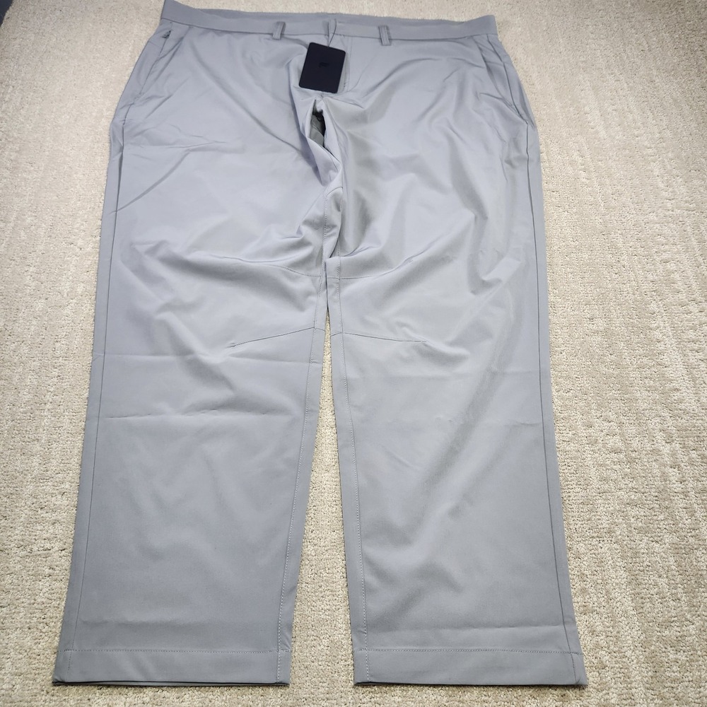 Fabletics The Only Pants Men 44x32 NEW Gray Classic Fit Stretch Chino Golf